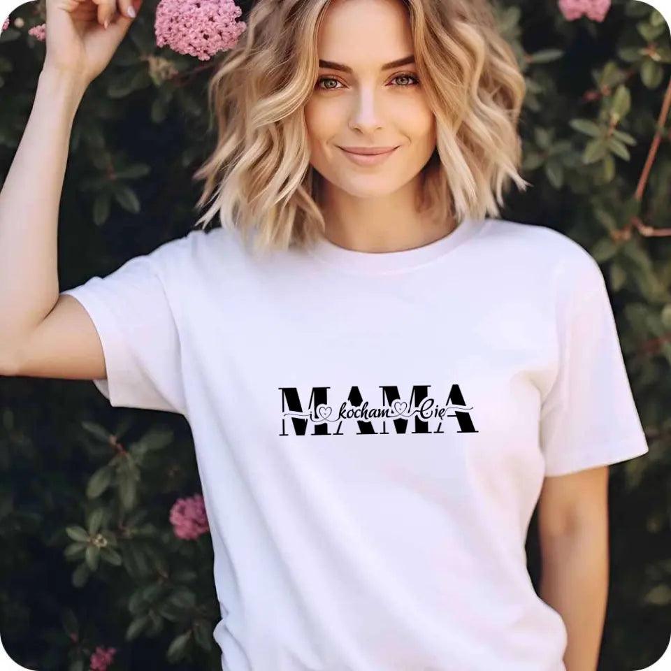 T-shirt koszulka dla mamy KOCHAM CIĘ DM39 - storycups.pl