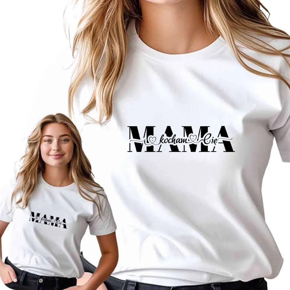 T-shirt koszulka dla mamy KOCHAM CIĘ DM39 - storycups.pl