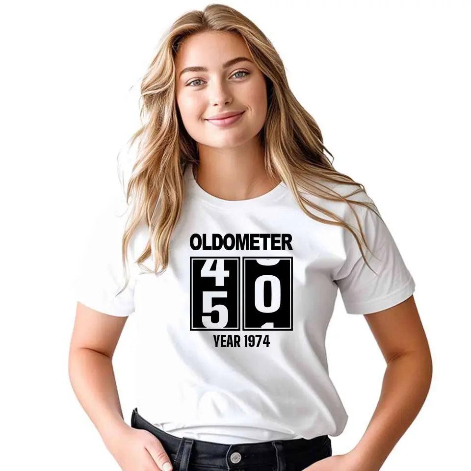 T-shirt koszulka damska na urodziny 20 - 85 OLDOMETER U06 - storycups.pl