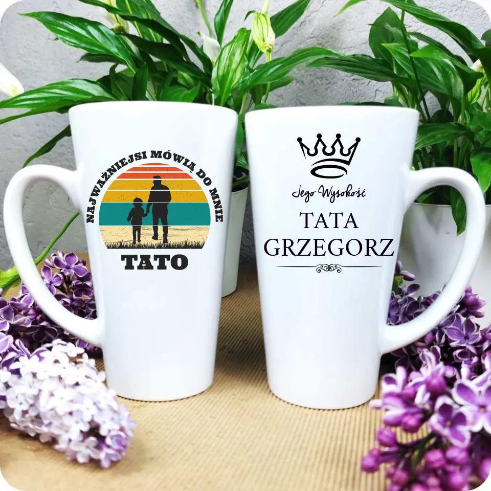 Kubek dla taty na prezent JEGO WYSOKOŚĆ TATA DT11 - storycups.pl