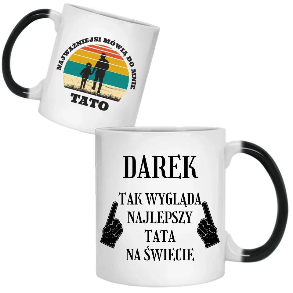 Kubek dla taty na prezent TAK WYGLĄDA NAJLEPSZY TATA NA ŚWIECIE DT08 - storycups.pl