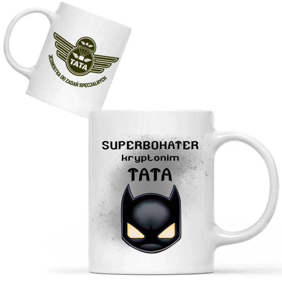 Kubek dla taty na prezent SUPERBOHATER TATA DT07 - storycups.pl