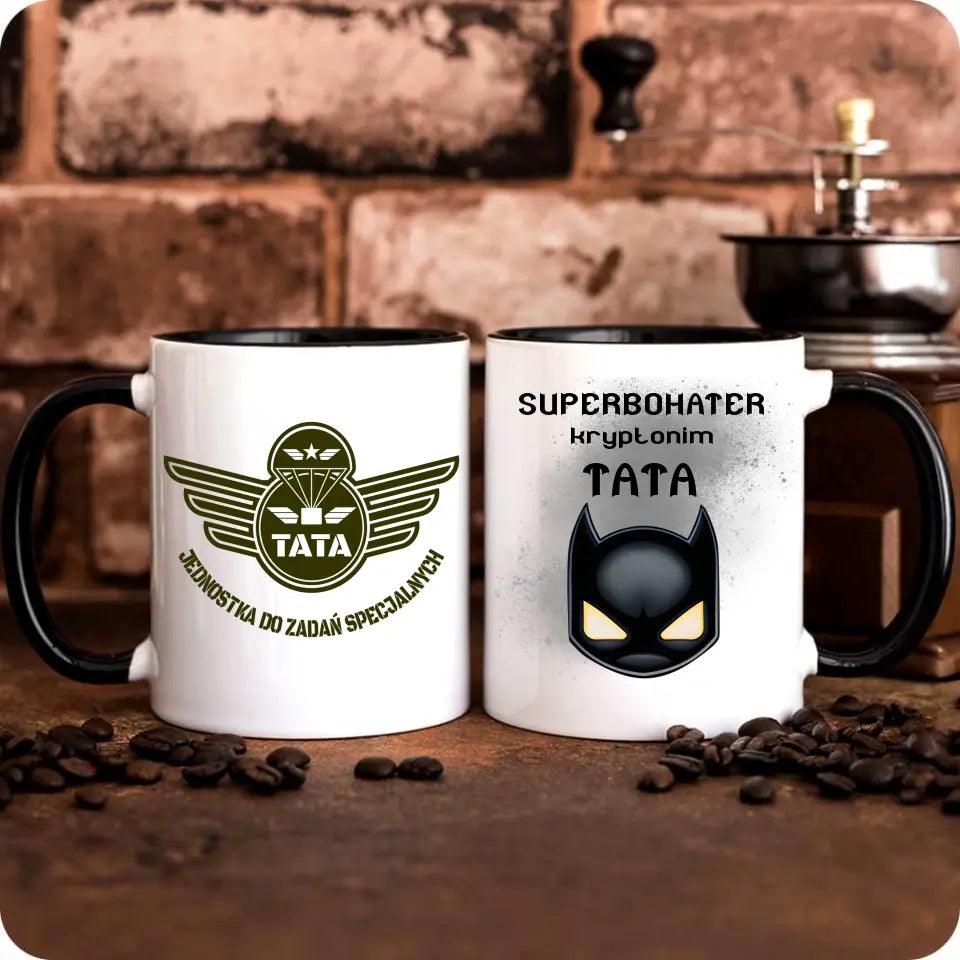 Kubek dla taty na prezent SUPERBOHATER TATA DT07 - storycups.pl