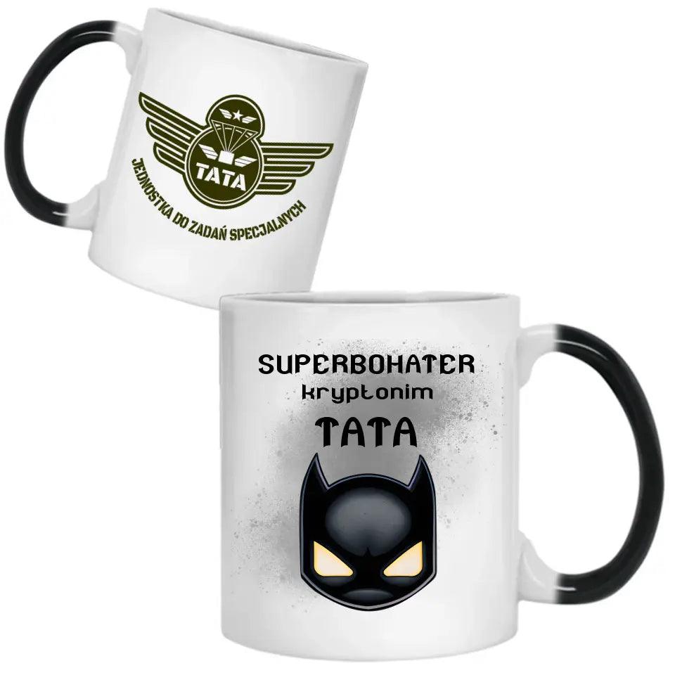 Kubek dla taty na prezent SUPERBOHATER TATA DT07 - storycups.pl