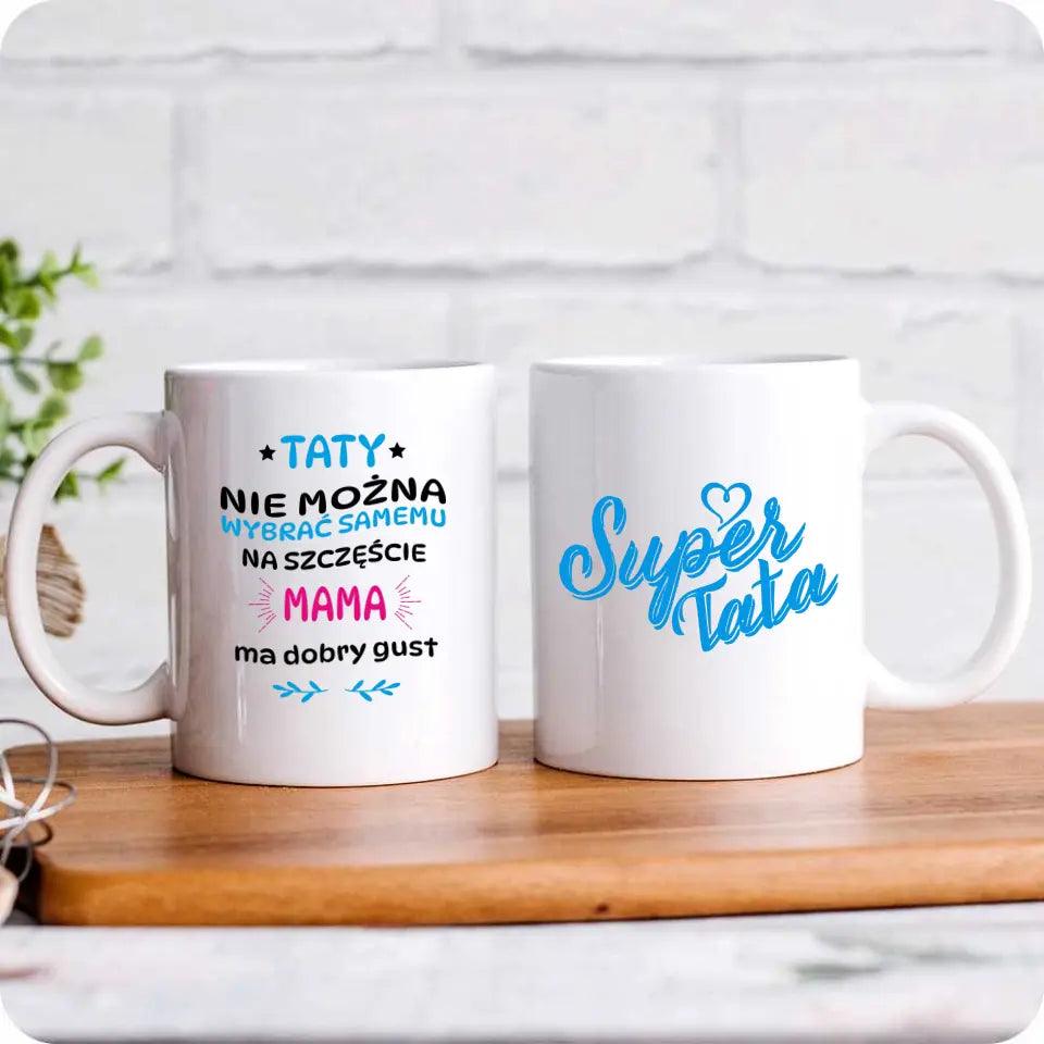 Kubek z napisem dla taty na prezent SUPER TATA DT21 - storycups.pl