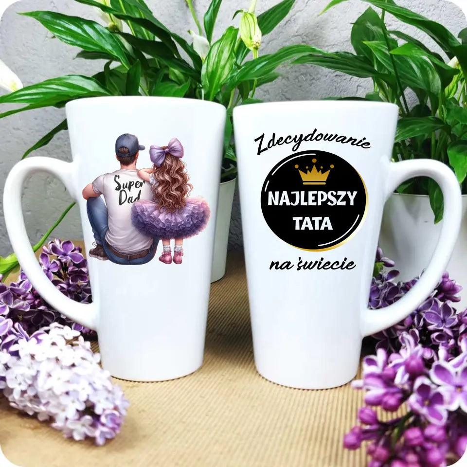 Kubek dla taty na prezent ZDECYDOWANIE NAJLEPSZY TATA DT25 - storycups.pl