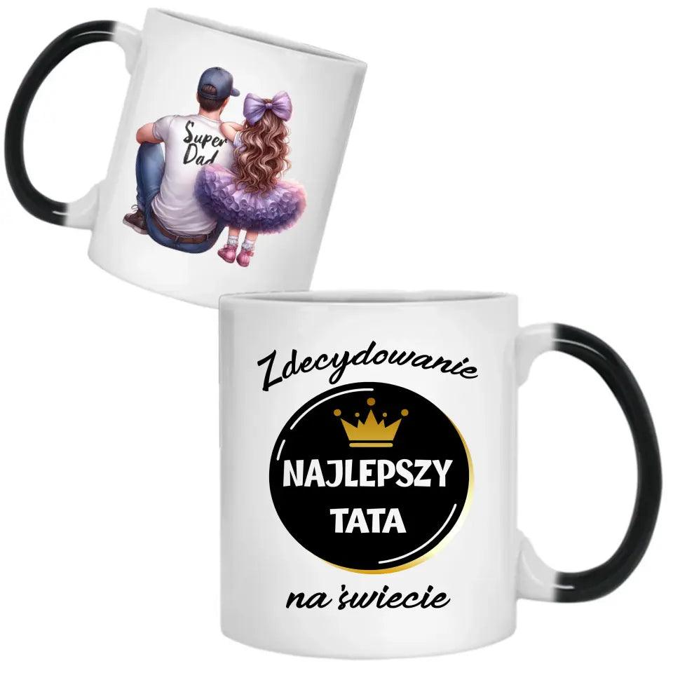 Kubek dla taty na prezent ZDECYDOWANIE NAJLEPSZY TATA DT25 - storycups.pl