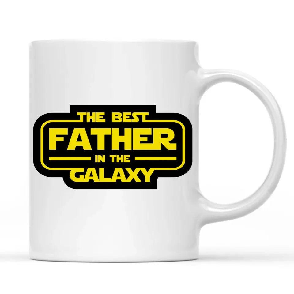 Kubek dla taty na prezent THE BEST FATHER IN THE GALAXY DT30 - storycups.pl