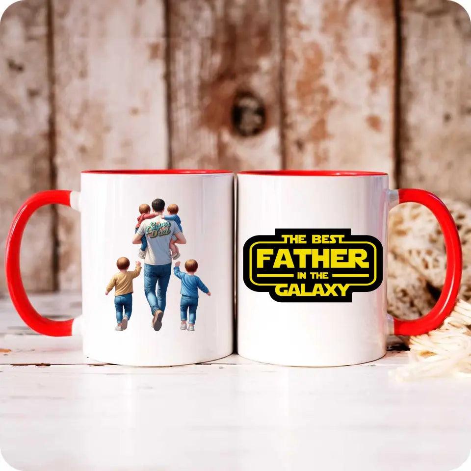 Kubek dla taty na prezent THE BEST FATHER IN THE GALAXY DT30 - storycups.pl