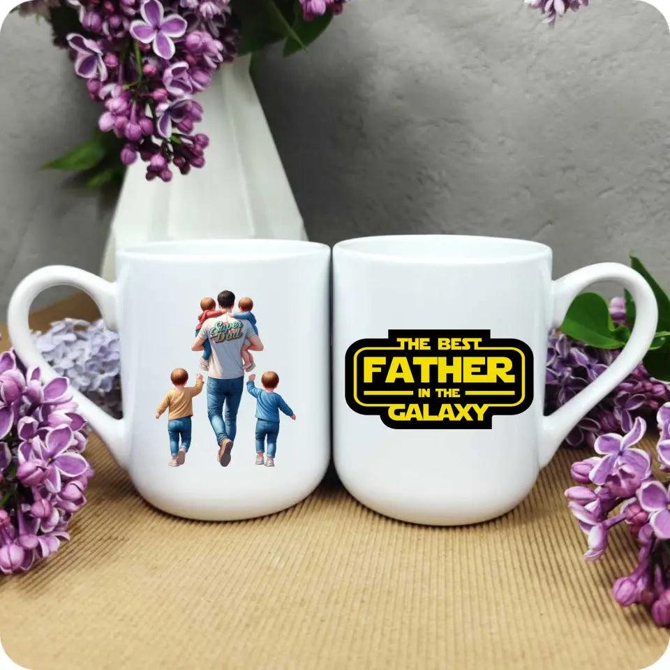 Kubek dla taty na prezent THE BEST FATHER IN THE GALAXY DT30 - storycups.pl