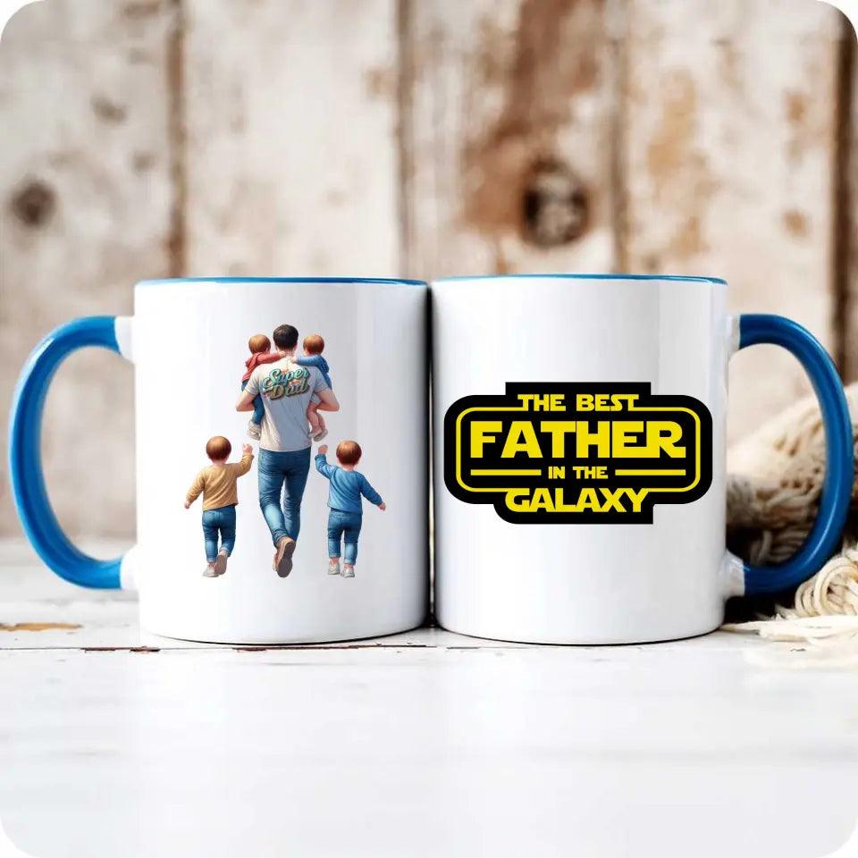 Kubek dla taty na prezent THE BEST FATHER IN THE GALAXY DT30 - storycups.pl