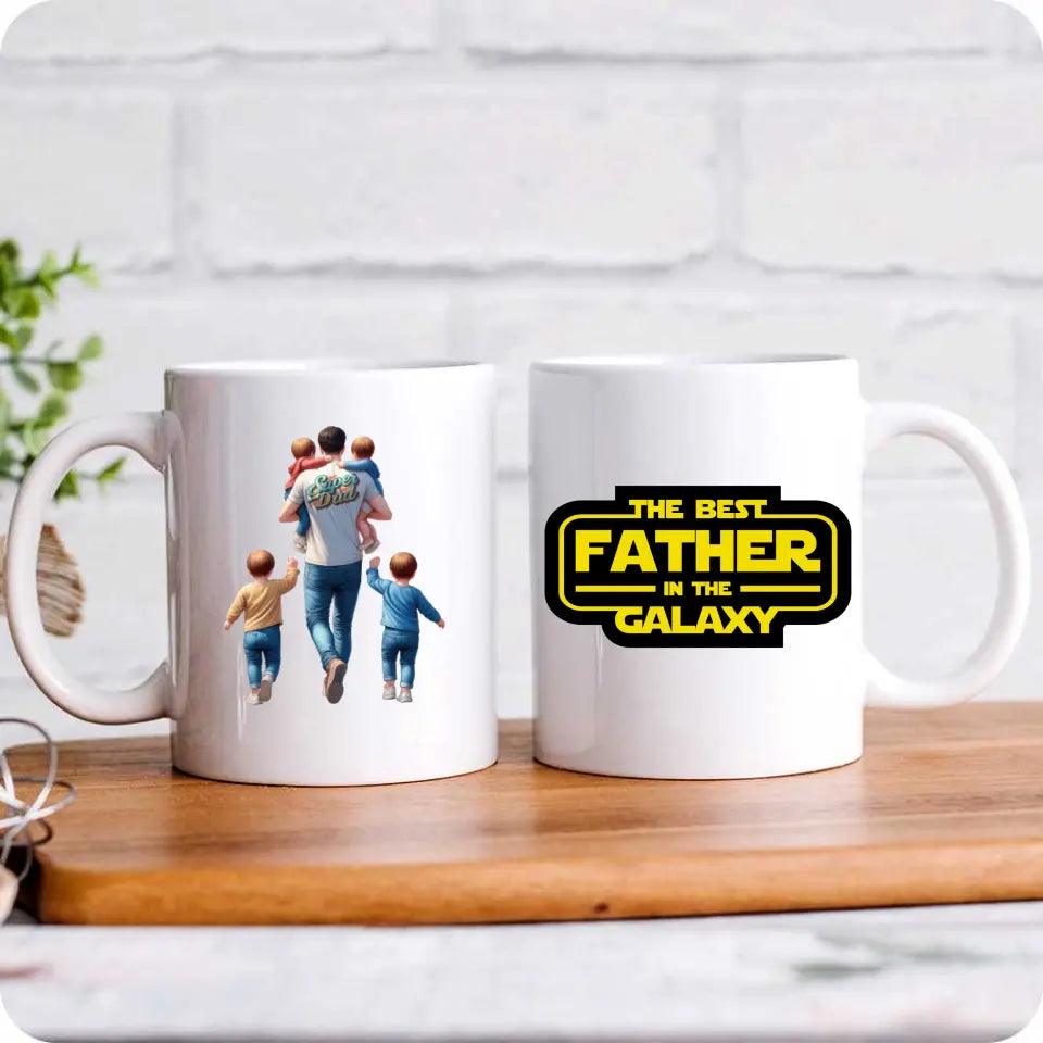 Kubek dla taty na prezent THE BEST FATHER IN THE GALAXY DT30 - storycups.pl