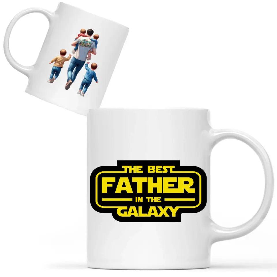 Kubek dla taty na prezent THE BEST FATHER IN THE GALAXY DT30 - storycups.pl