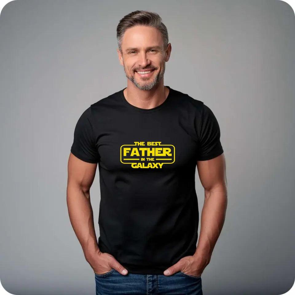 Koszulka męska dla taty na prezent THE BEST FATHER IN THE GALAXY DT30 - storycups.pl