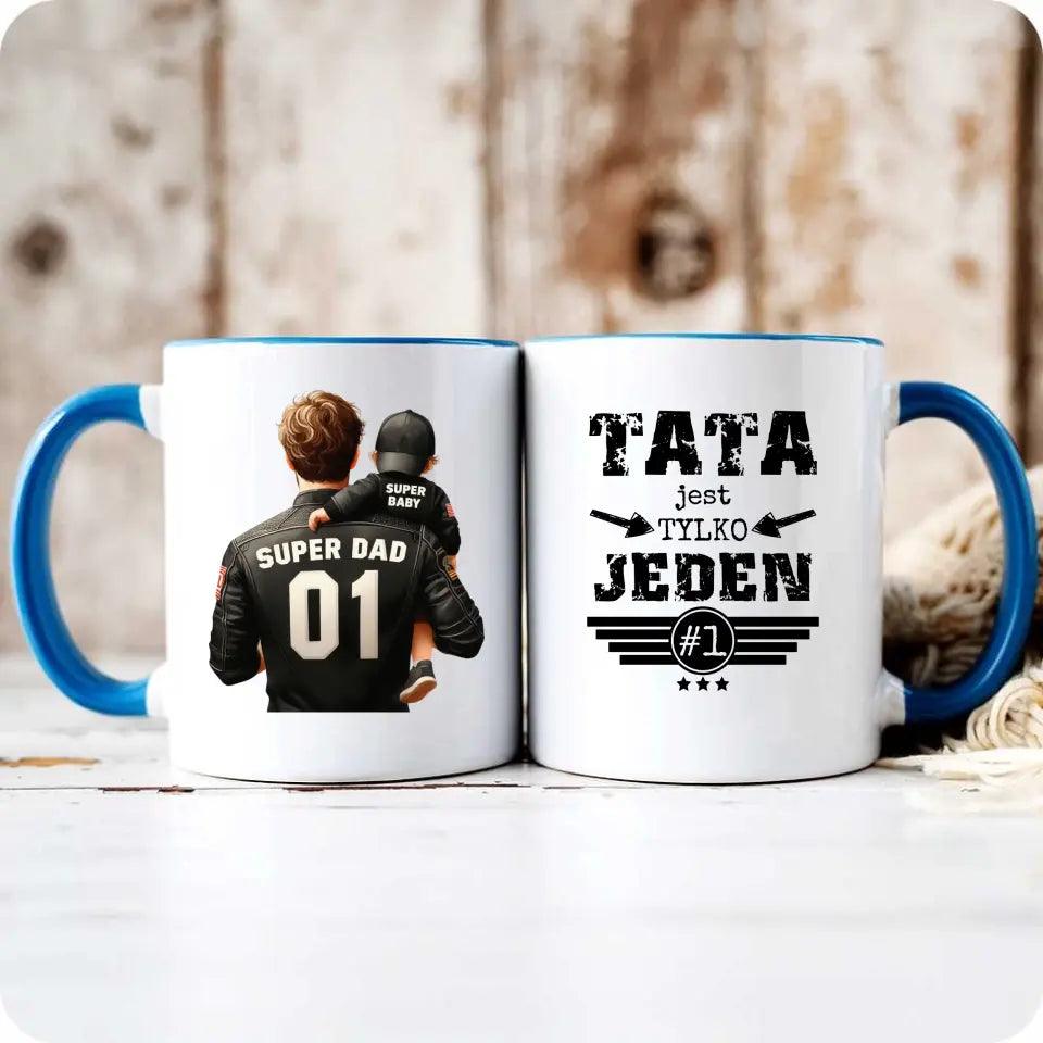 Kubek dla taty na prezent TATA JEST TYLKO JEDEN DT33 - storycups.pl