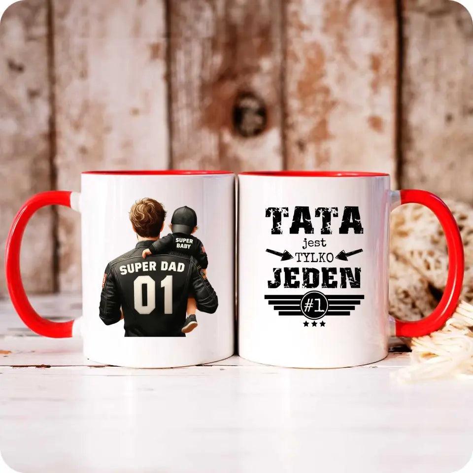 Kubek dla taty na prezent TATA JEST TYLKO JEDEN DT33 - storycups.pl