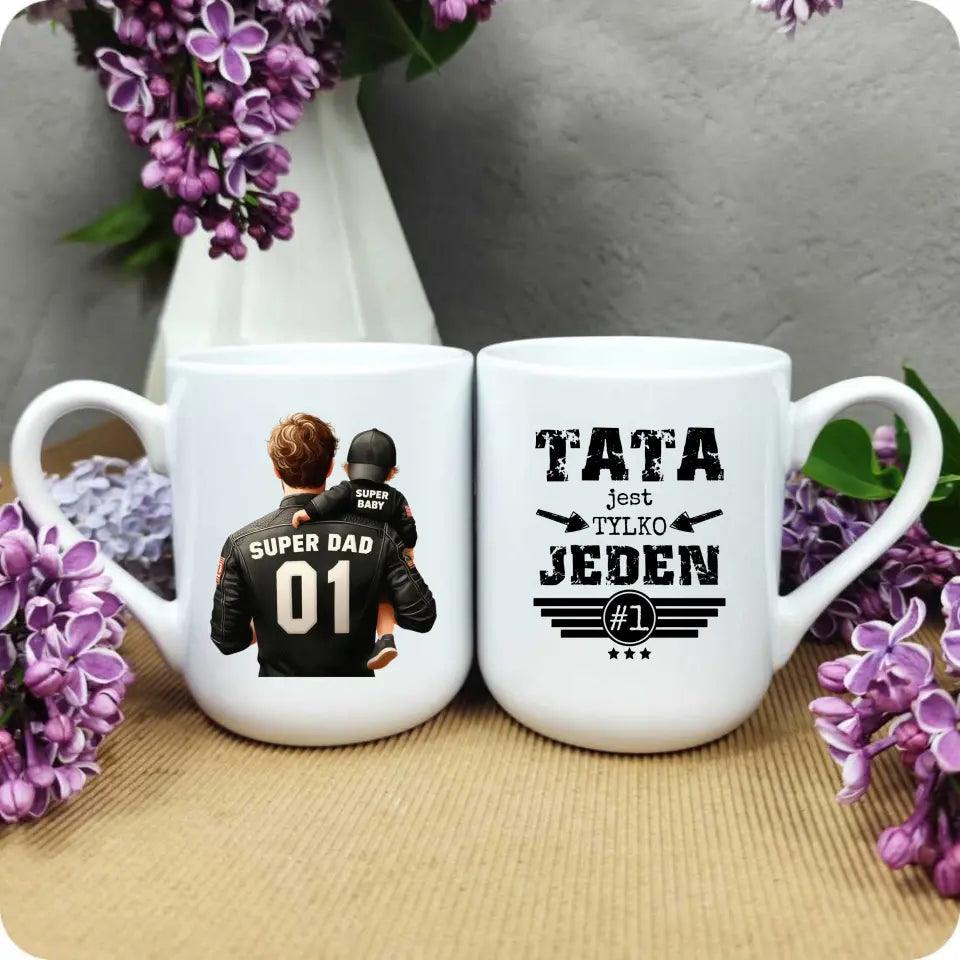 Kubek dla taty na prezent TATA JEST TYLKO JEDEN DT33 - storycups.pl