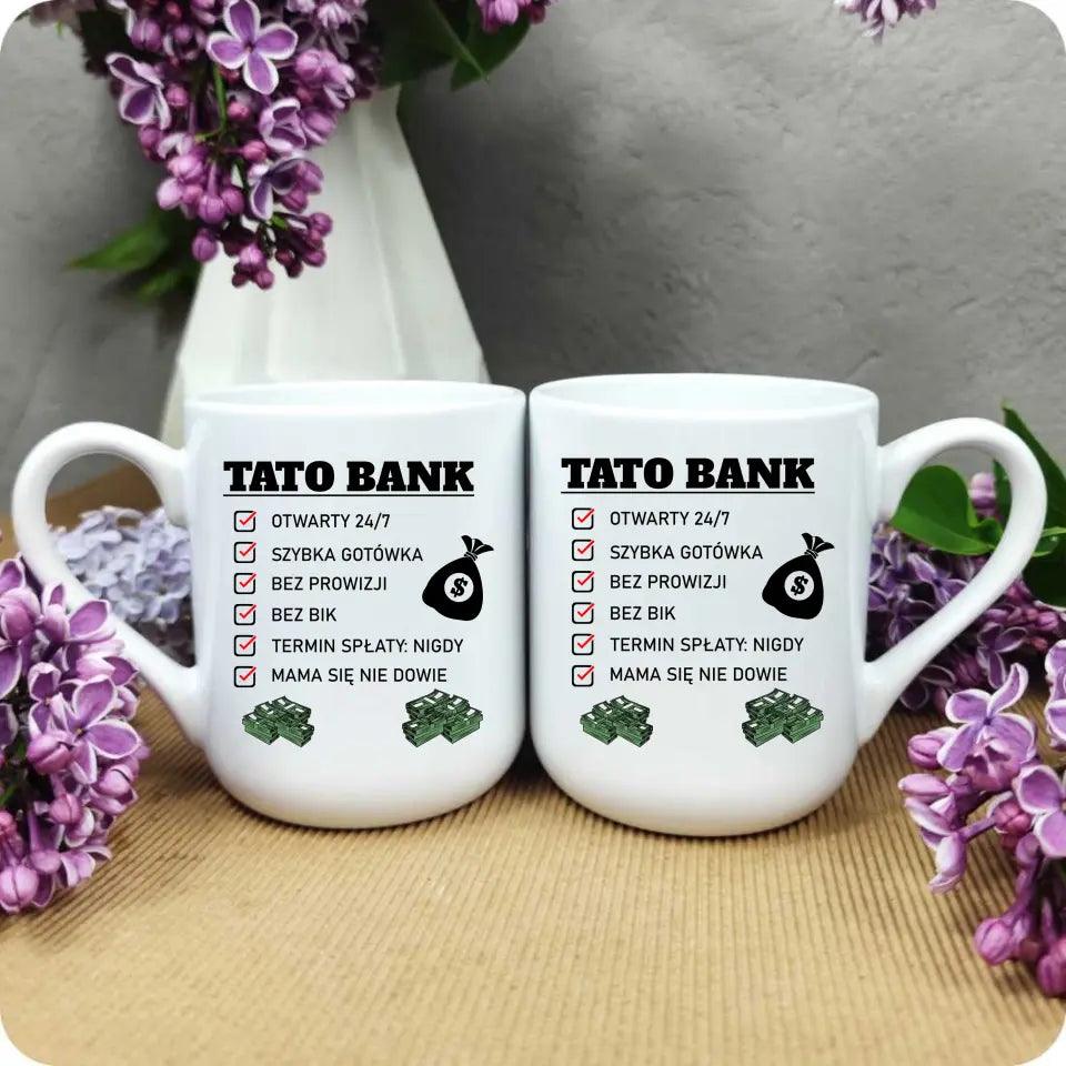 Kubek dla taty na prezent TATO BANK DT41 - storycups.pl