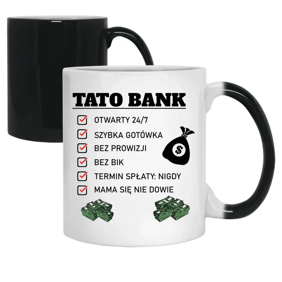 Kubek dla taty na prezent TATO BANK DT41 - storycups.pl