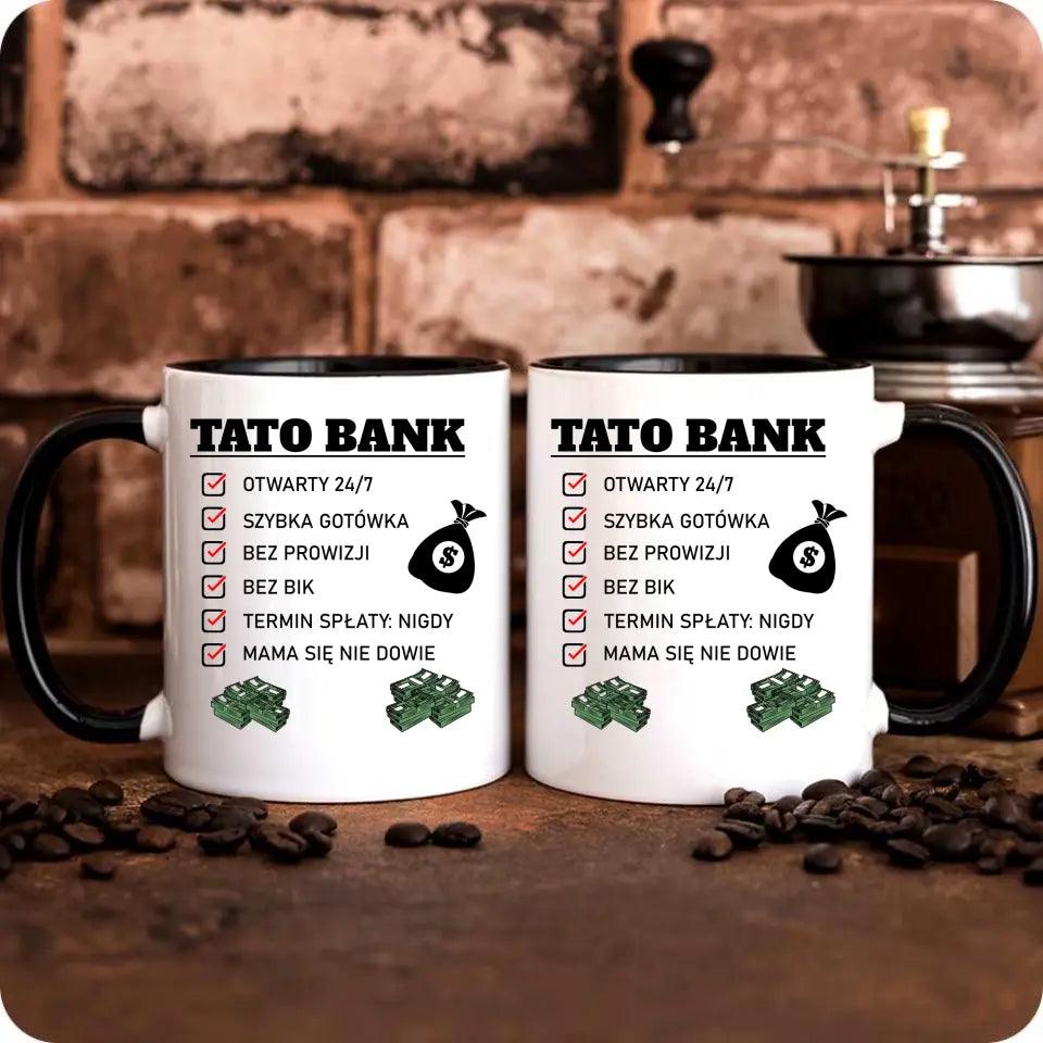 Kubek dla taty na prezent TATO BANK DT41 - storycups.pl