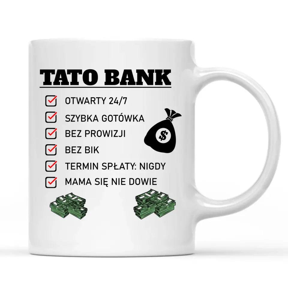 Kubek dla taty na prezent TATO BANK DT41 - storycups.pl