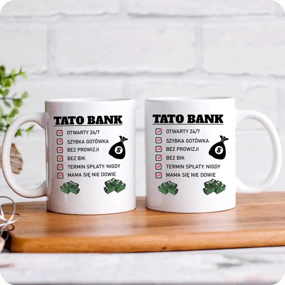 Kubek dla taty na prezent TATO BANK DT41 - storycups.pl