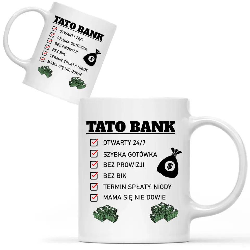 Kubek dla taty na prezent TATO BANK DT41 - storycups.pl