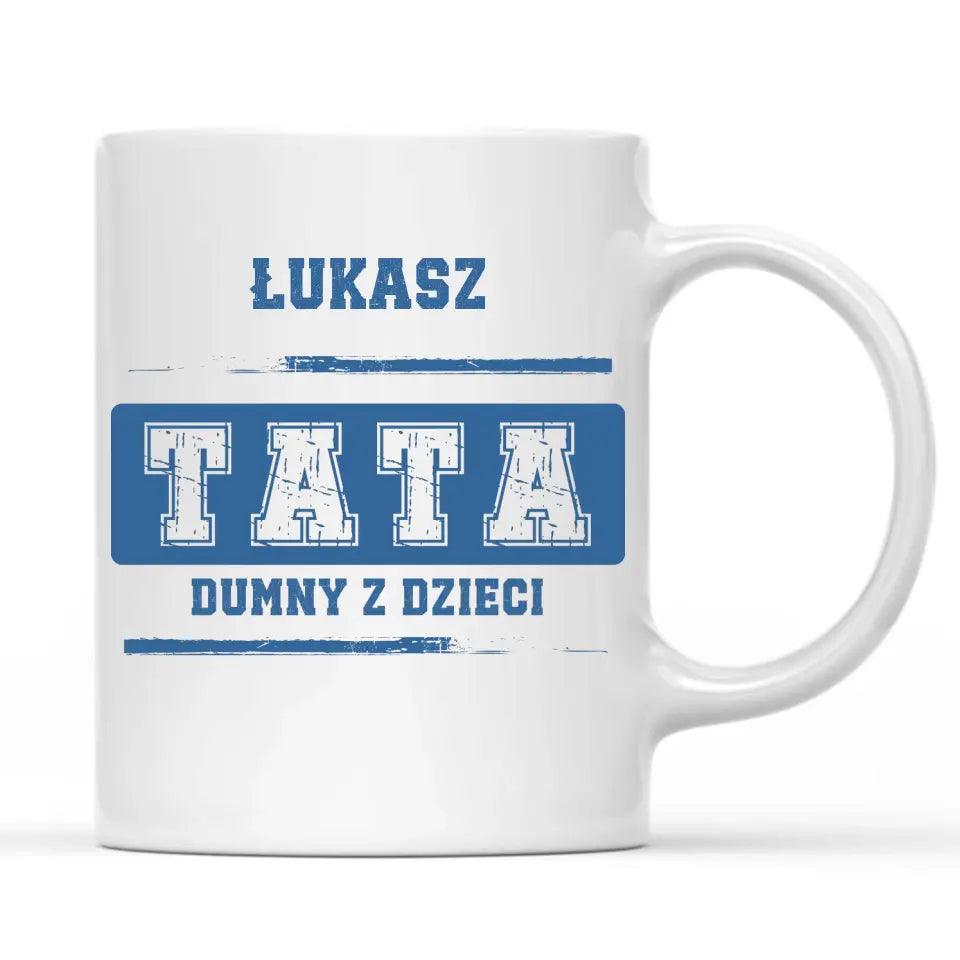 Kubek dla taty na prezent TATA DUMNY Z DZIECI DT44 - storycups.pl