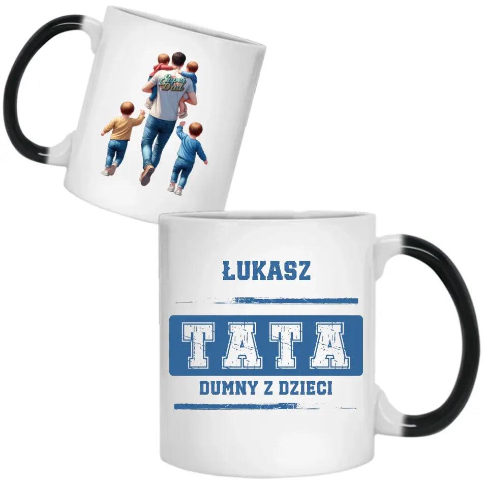 Kubek dla taty na prezent TATA DUMNY Z DZIECI DT44 - storycups.pl