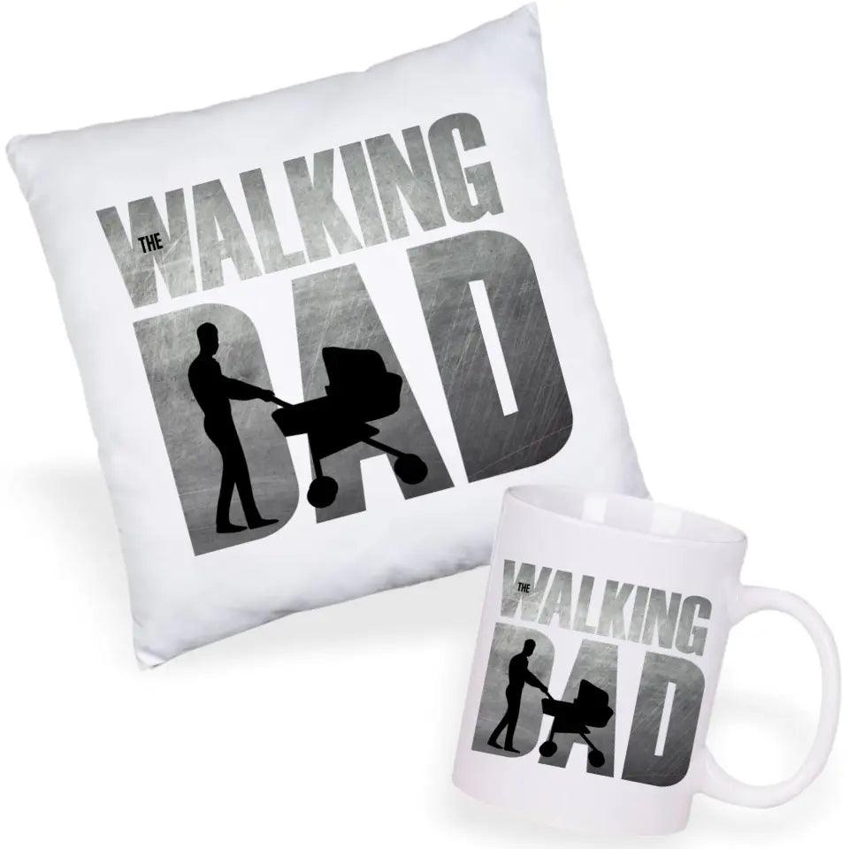 Poduszka i kubek dla taty na prezent THE WALKING DAD - storycups.pl