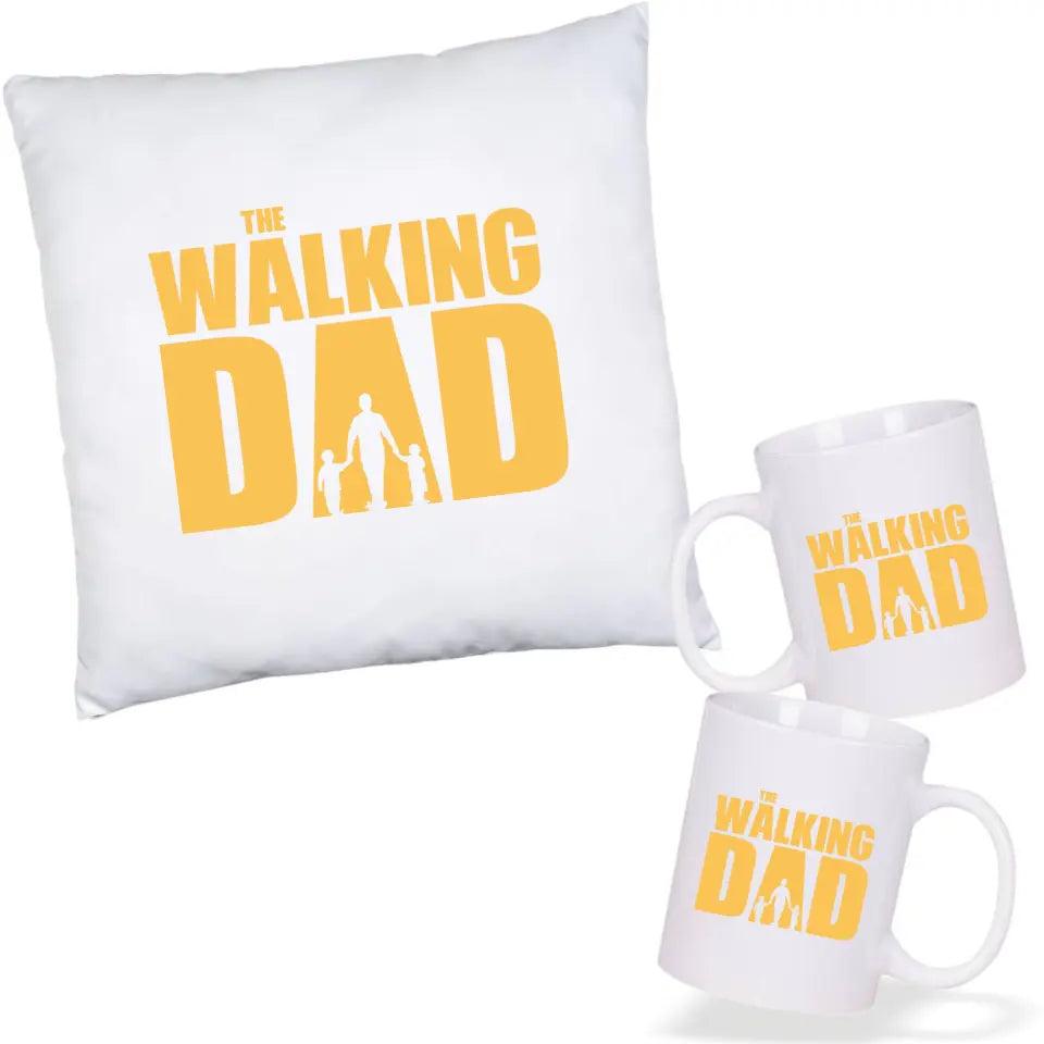 Poduszka i kubek dla taty na prezent THE WALKING DAD - storycups.pl