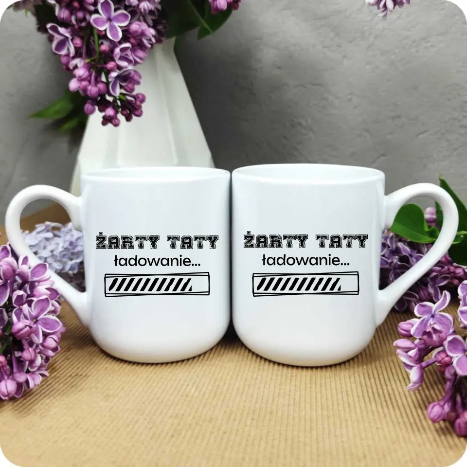 Kubek z napisem dla taty na prezent ŻARTY TATY – storycups.pl