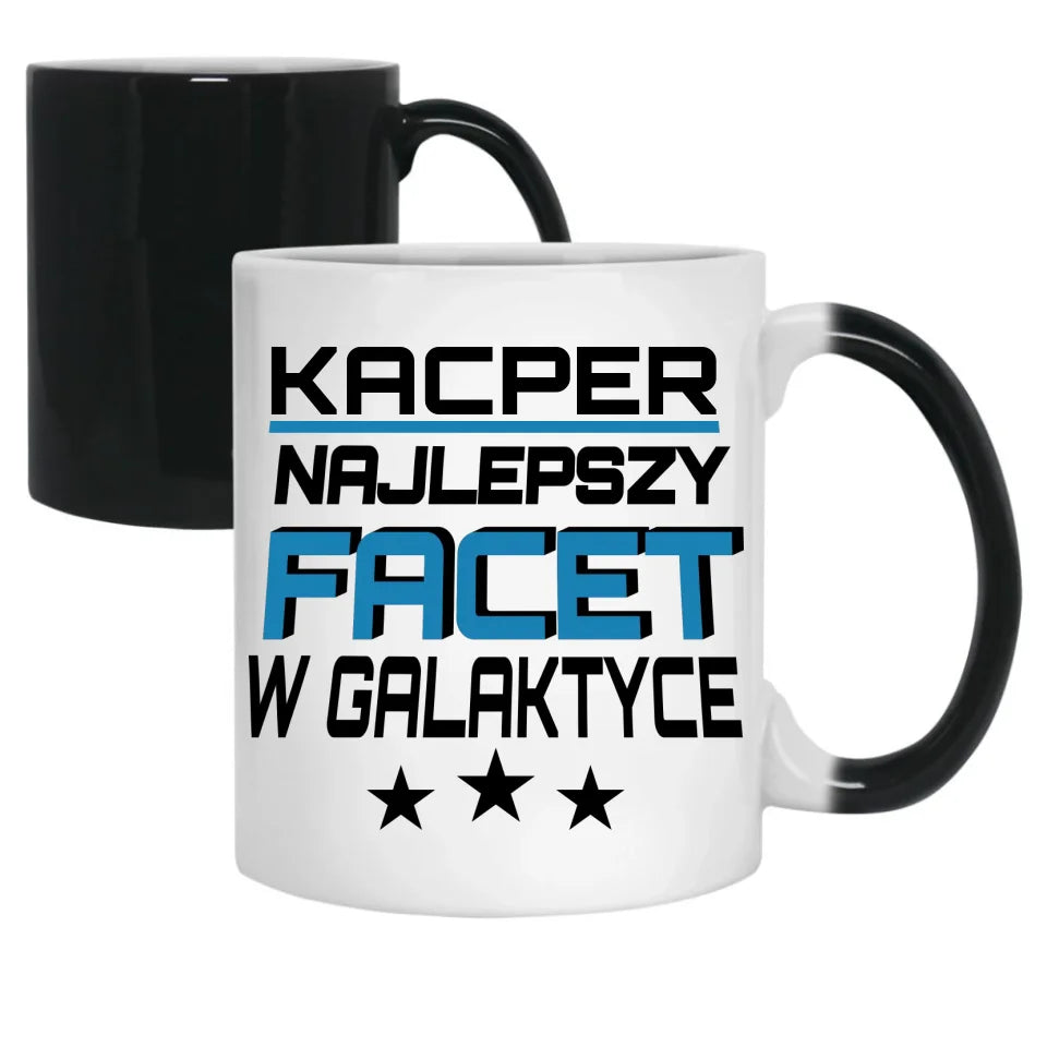 Kubek magiczny na prezent dla chłopaka - Najlepszy facet w galaktyce DCH18