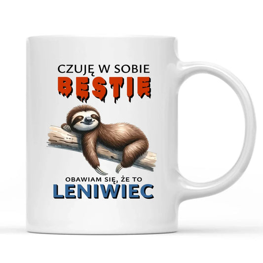 Kubek Leniwiec - Czuję w sobie bestię. Obawiam się, że to leniwiec DCH26