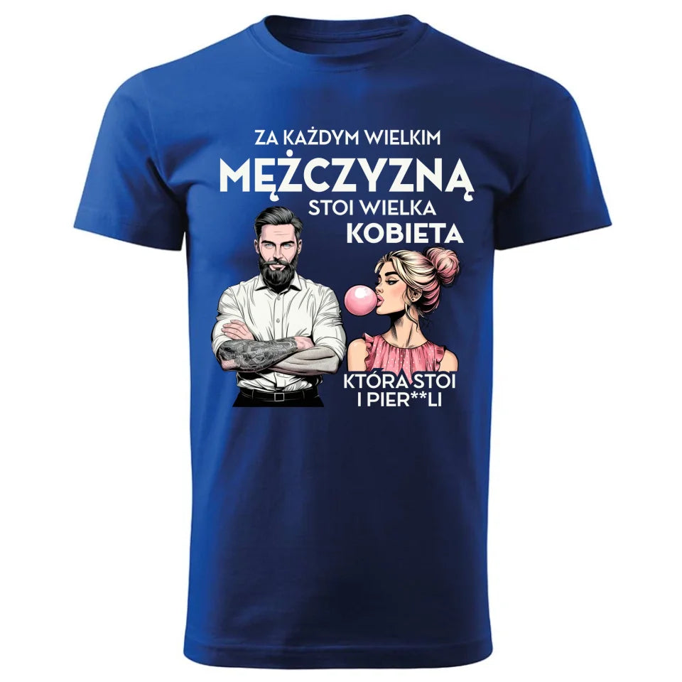 koszulka męska niebieska storycups