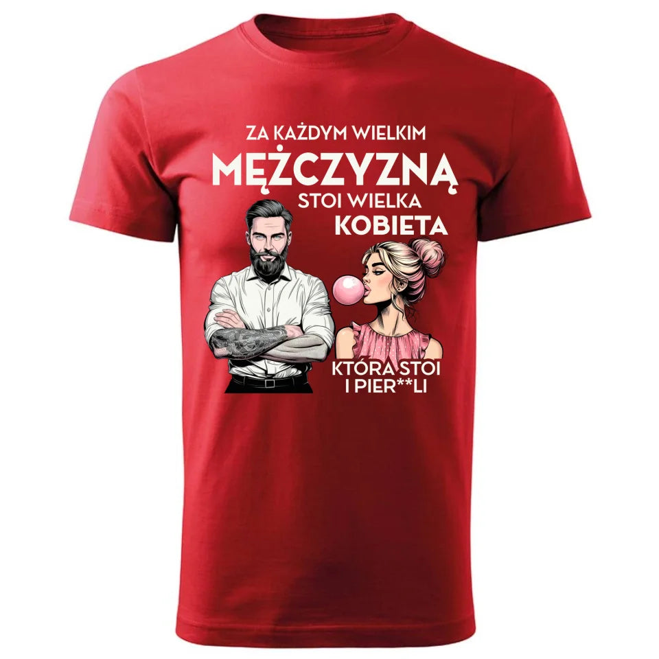 koszulka męska czerwona storycups