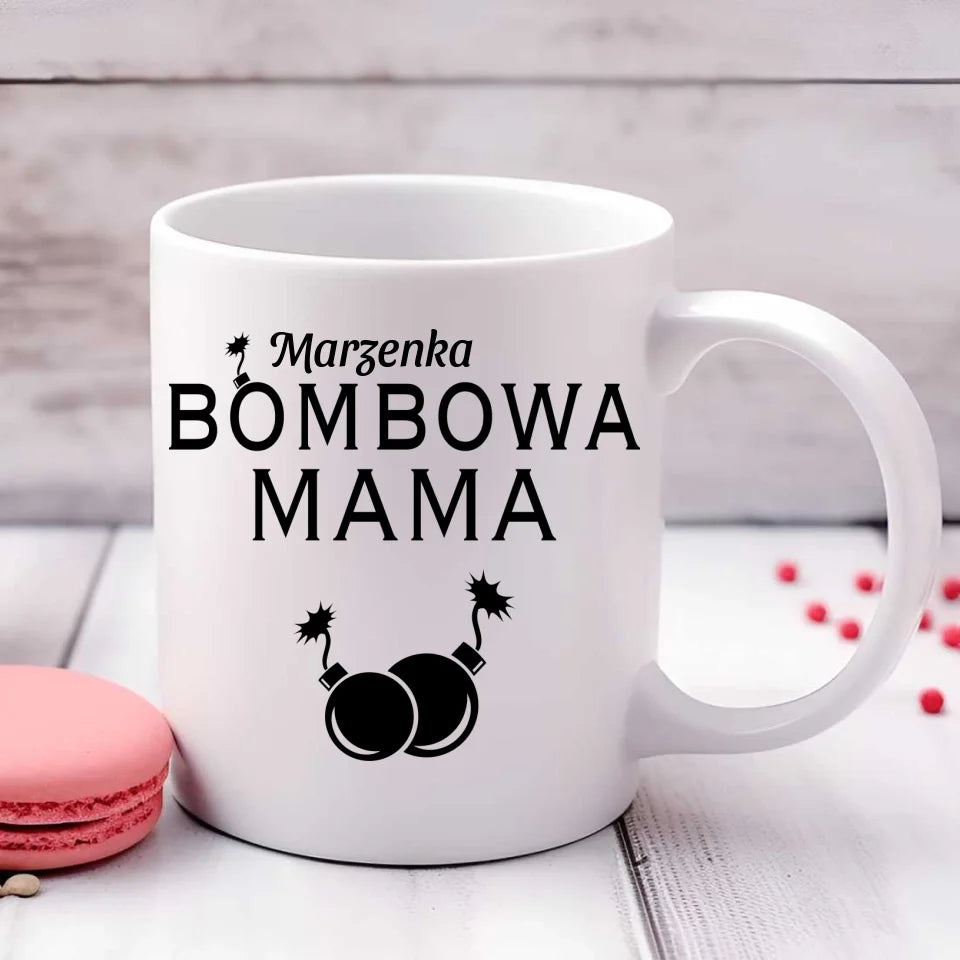 Bombowa mama imię | Kubek dla mamy DM02