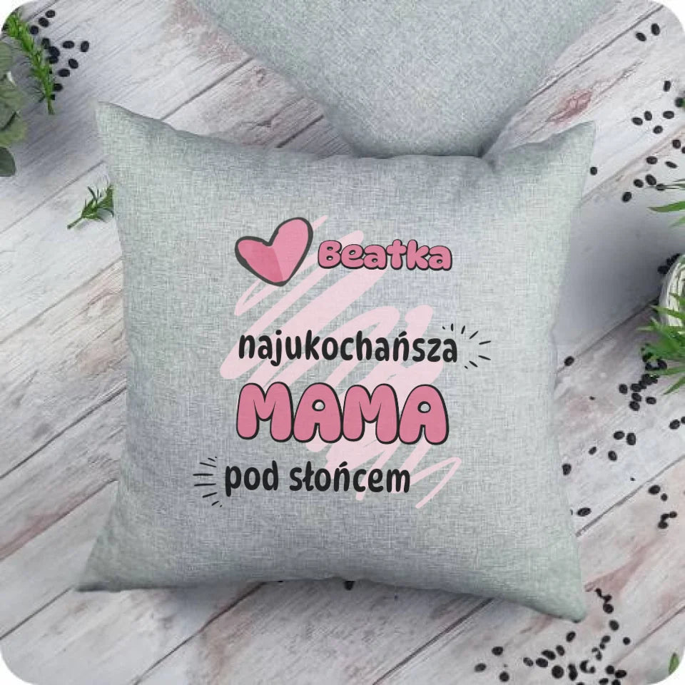 Najukochańsza mama pod słońcem | Poduszka dla mamy DM08