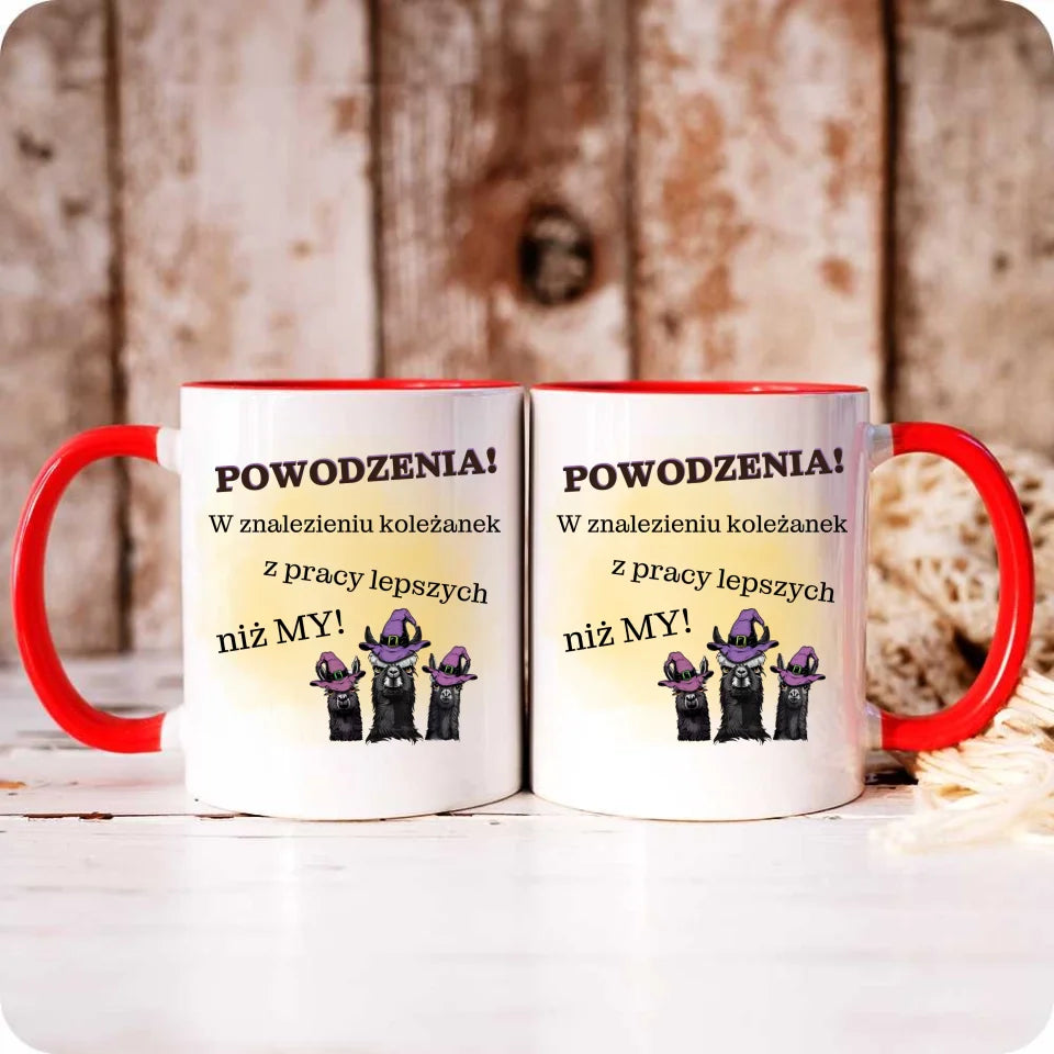 Czerwony kubek z nadrukiem na prezent - StoryCups.pl