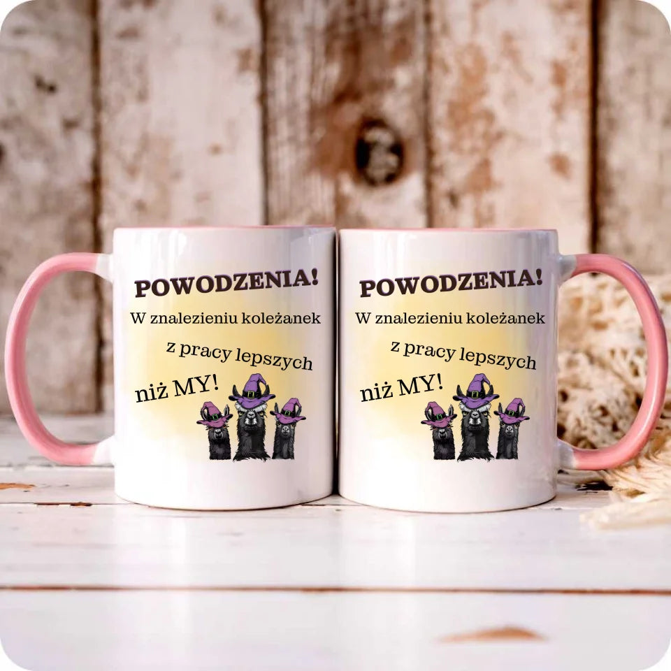 Różowy kubek z nadrukiem na prezent - StoryCups.pl