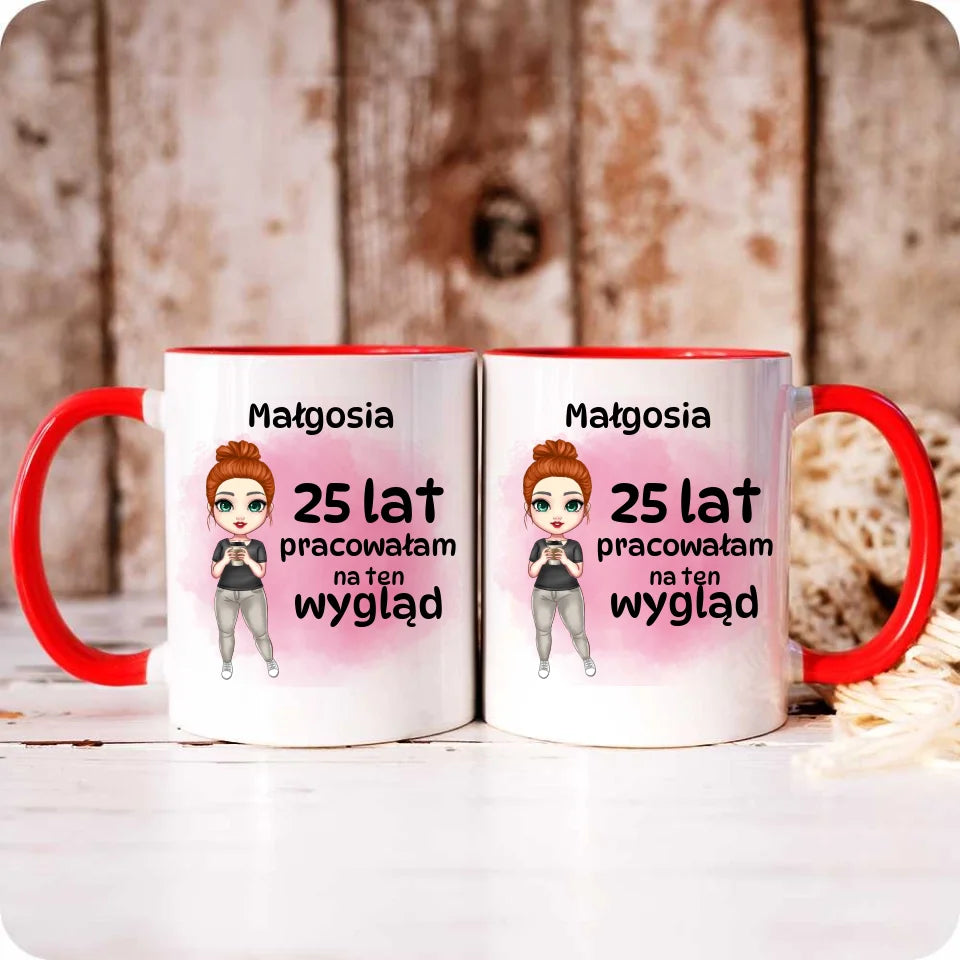 Czerwony kubek z nadrukiem na prezent - StoryCups.pl