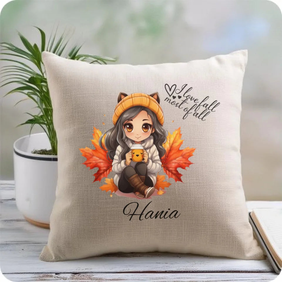 I love fall most of all jesieniara anime imię | Poduszka jesienna JS06