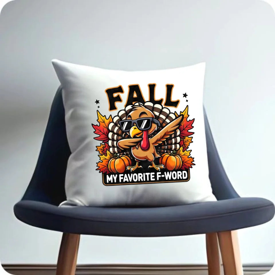 FALL my favorite F-word | Poduszka jesienna JS11