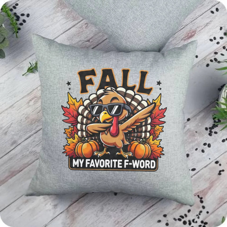 FALL my favorite F-word | Poduszka jesienna JS11