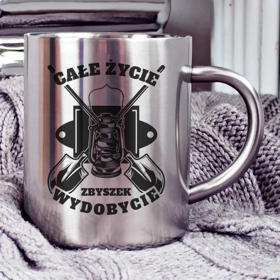 Kubek metalowy 300ml z nadrukiem - StoryCups.pl