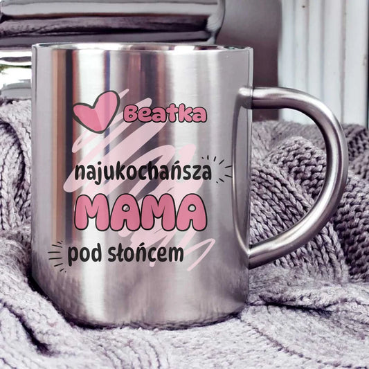 Kubek metalowy 300ml z nadrukiem - StoryCups.pl