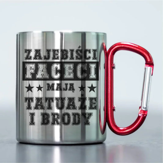 Kubek metalowy z karabińczykiem StoryCups