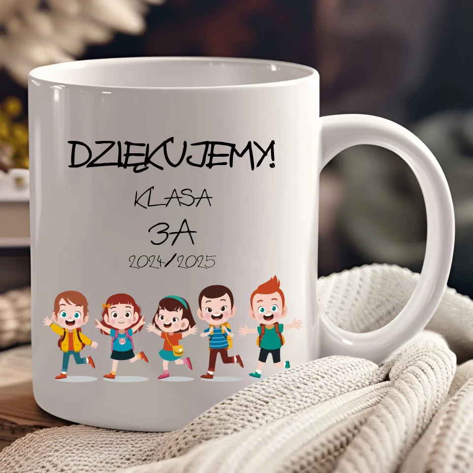 Dziękujemy klasa / grupa | Kubek dla nauczyciela N11