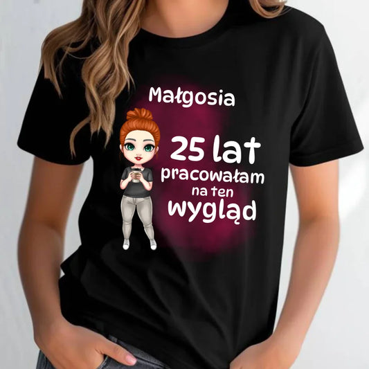 Prezent na urodziny, personalizowana koszulka dla niej na urodziny