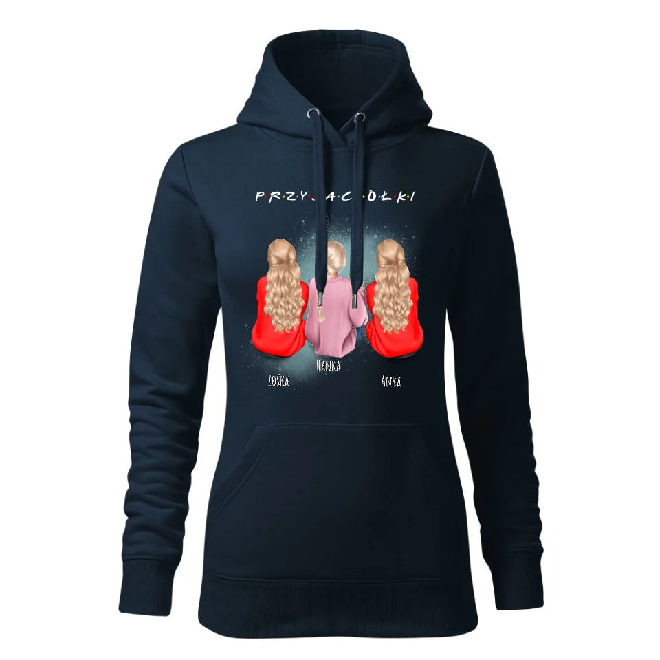 Prezent dla przyjaciółki - personalizowana bluza z kapturem